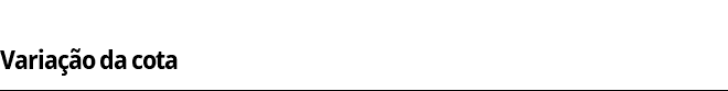  Variação da cota