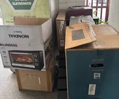 Registro da entrega do material recolhido em 31/01/2025. Foram 98 quilos ao todo