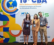 Tainá Moutinho, Maria Campos e Guilherme Vidal