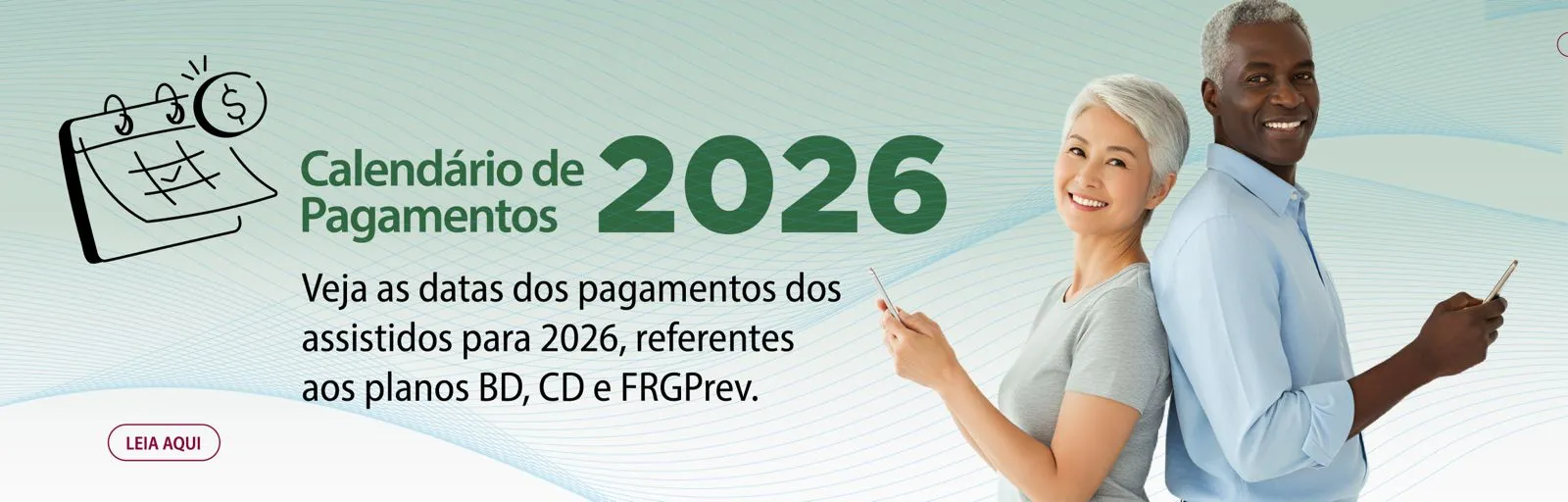 Calendário de pagamento de benefícios 2026