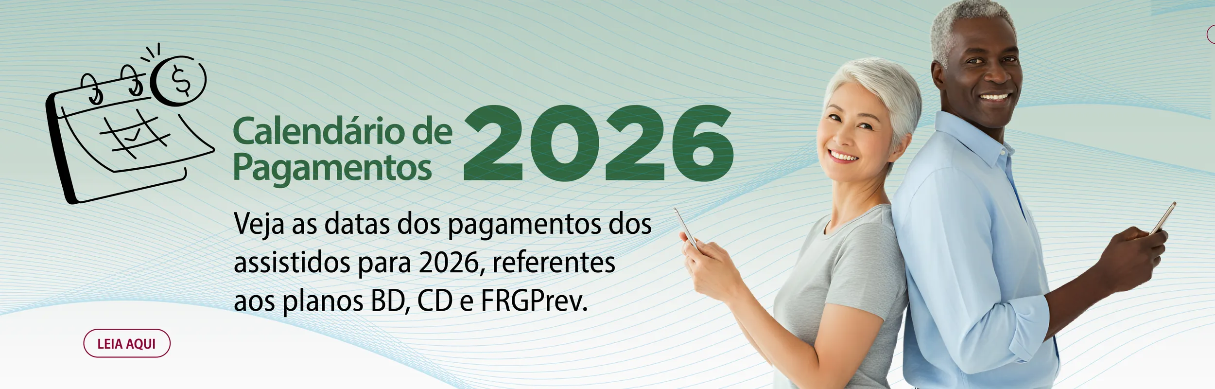 Calendário de pagamento de benefícios 2026